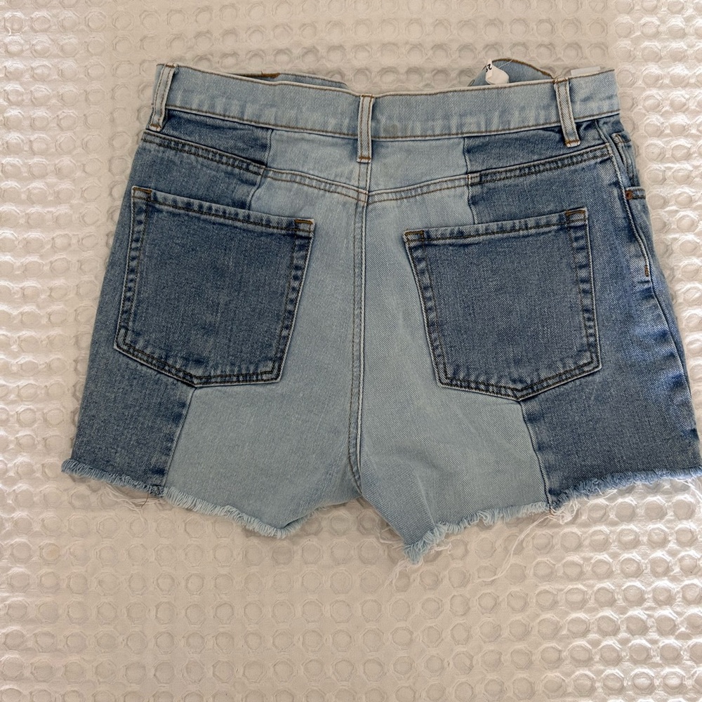 PacSun Two-Tone Blue Jean Shorts Size 29 - Picture 7 of 7